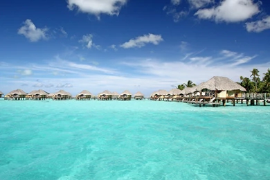 Bora Bora Pearl Beach Resort Tranquil Blue Lagoon And Water Villas ...