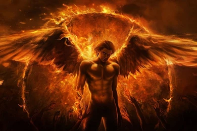 Angel Fire Fantasy Wallpapers HD Download Of Fire Angel Wings