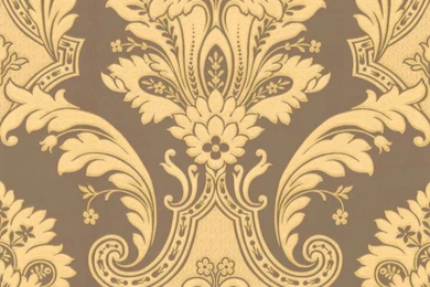 Metallic Gold And Chocolate Damask Wallpapers   Transitional ...