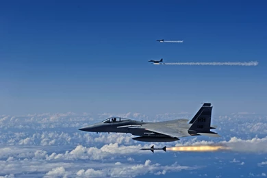 F15 Firing Rockets Wallpapers