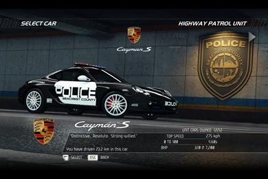 Video Games Cars Police Porsche Cayman S Need For Speed Hot ...