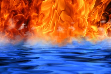 Fire Water Meet The Fire Of Artistic Creativity Design Wallpapers ...