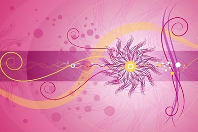 Flower Pink Swirls And Bubbles – Abstract Other HD Desktop Wallpapers