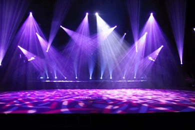 Concert Stage Pretty Light Blue Lightshow Gramatik Wallpapers ...