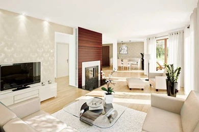 Living Rooms Looks So Pretty With Modern Floral Design Wallpapers ...
