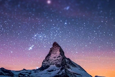 Download Starry Night Over The Matterhorn HD Wallpapers For iPhone ...