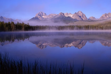 Morning At Little Redfish Lake Idaho Wallpapers
