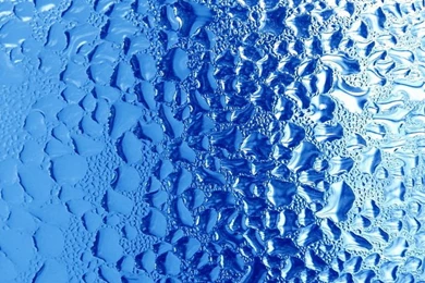 Water Drops On Blue Frosted Glass Wallpapers Free iPhone Wallpapers