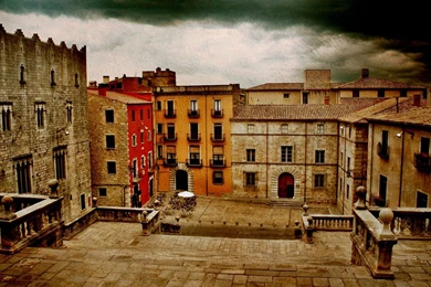 Nostalgic Scenery Girona Spain   1280x800 Wallpapers Download ...