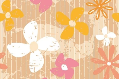 Nostalgic Flower Wallpapers – Vector Material