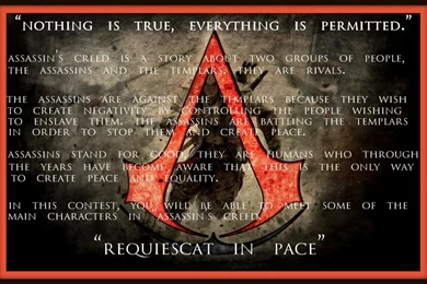NOTHING IS TRUE, EVERYTHING IS PERMITTED