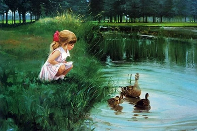 Early Childhood : Morning Discovery , Donald Zolan Painting ...