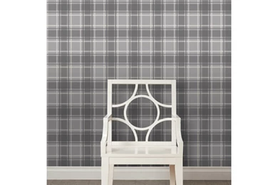 I Love Wallpaper™ Tartan Wallpapers Soft Grey / Charcoal (ILW980026 ...