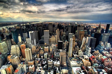 Cityscapes Clouds New York City Urban » WallDevil   Best Free HD ...