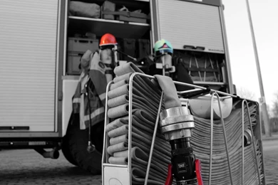 Water Lights Fire Trucks Firefighter Phone Wallpapers