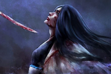 Girl Sword Shinigami Cloak Despair Bleach Blood CAPTAIN Wallpapers ...