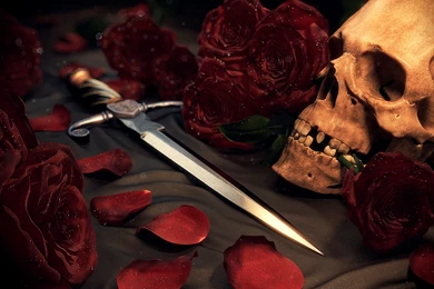 Skull And Roses Wallpaper Backgrounds