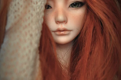 Doll Toys Baby Girl Beauty Long Hair Cute Red Wallpapers ...