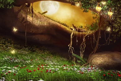 Photoshop Forest Artwork Art Meadow Flower Magical Butterfly G ...