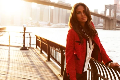 Girl Jacket River Hair Emanuela De Paula Model Sun Bridge New York ...