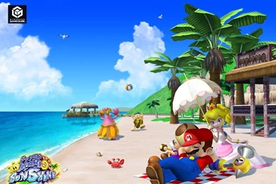 Mario Sunshine   Beach   Super Mario Bros. Wallpapers (1990295 ...