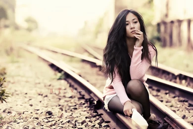 Railway Beauty Asian Girl Wallpapers