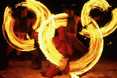 French Polynesia, Tahiti Fire Dancers, 1996, Photo Of The Day ...