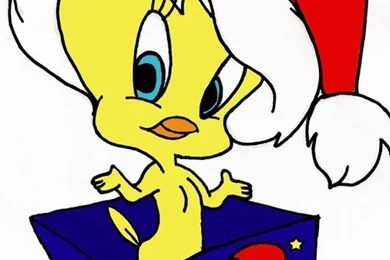 Free Disney Characters Tweety Merry Christmas Holiday Wallpapers