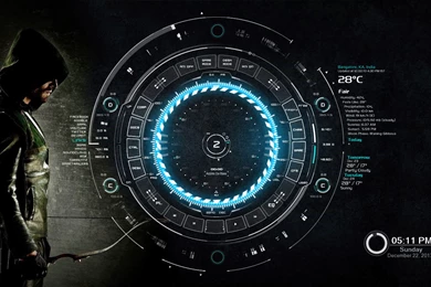 TECH A Rainmeter Skin With Arrow Wallpaper. By Jcdc987 On DeviantArt