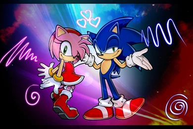Sonic And Amy Wallpapers By LaryRose14 On DeviantArt