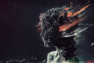 Woman Silhouette Out Of Shards Wallpapers » WallDevil   Best Free ...