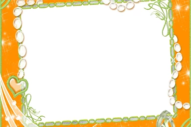 Orange Photo Frame Free PPT Backgrounds For Your PowerPoint Templates
