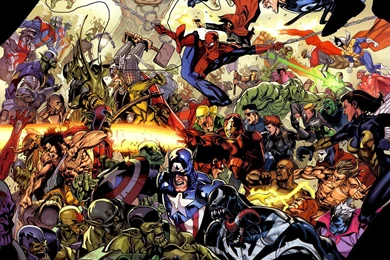 All Marvel Comics Together Hd Desktop Wallpapers Cartoon ...
