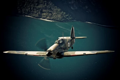 Fighter Plane Cain Spitfire Raf Prop Propeller