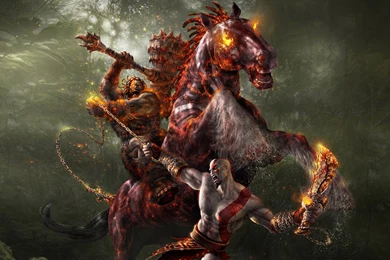 Wallpapers Crysis Nature Fiery Horse Hd Place Com 1440x900 ...