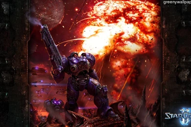 Nuclear Explosion Starcraft 1920x1080 Wallpapers