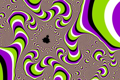 Download Wallpapers 3840x2160 Abstraction, Illusion, Purple, Green ...