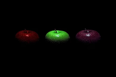 Wallpaper, Desktop, Red, Black, Apples, Green, Purple (