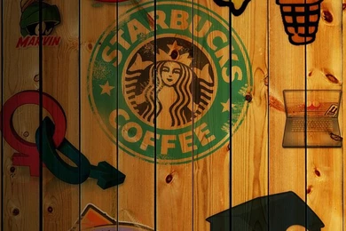 Starbucks Coffee Collage iPhone 5 Wallpapers (640x1136)