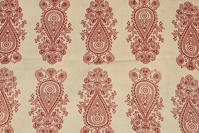Maroon Hand Block Print, Block Print Fabric Indian   Organic ...