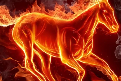 Wallpapers Abc Fire Free Horse Awesome Hd P With Resolution ...