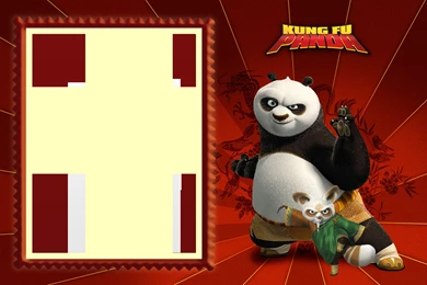 Kung Fu Panda Kids PNG Transparent Frame