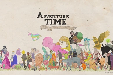 Download Wallpapers 1600x900 Adventure Time, Jake The Dog, Finn The ...