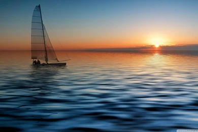 Boat At Sea HD Desktop Wallpapers : Widescreen : High Definition ...