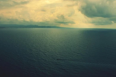 Ocean Bay Storm Boat Desktop Wallpapers