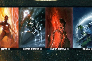 Nova (richard Rider) Silver Surfer Super Skrull Wallpapers