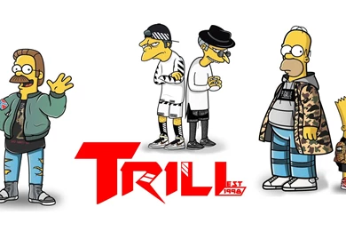 So I Tried To Make A Wallpapers Out Of The Simpsons Streetwear ...