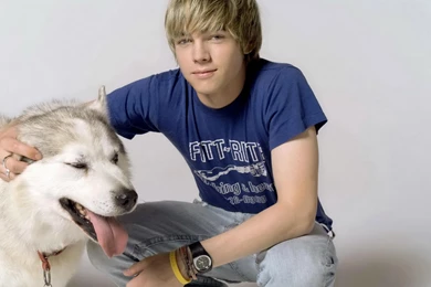 Download Wallpapers 3840x2400 Jesse Mccartney, Guy, Blond, Dog ...