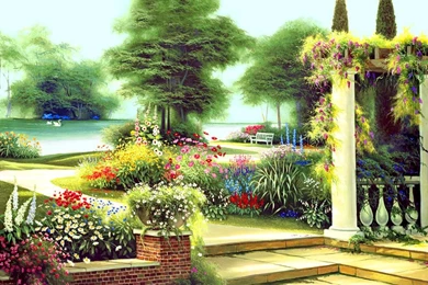 Summer Home Garden   (