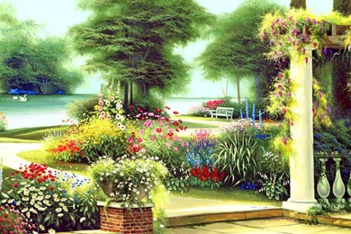 Summer Home Garden   (